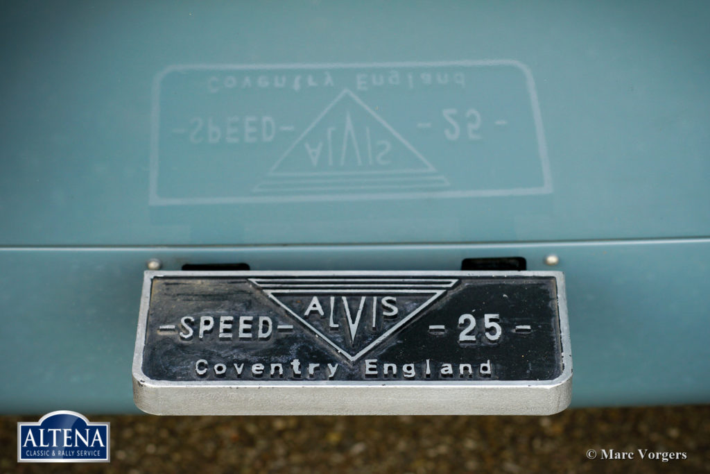 Alvis Speed 25 Special, 1937